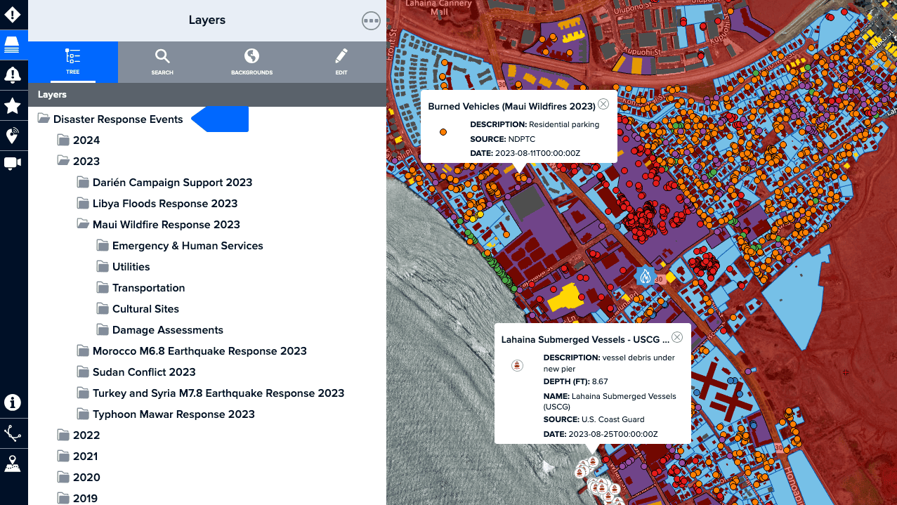 A screenshot of a map Description automatically generated